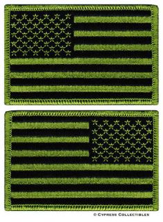  FLAG iron on BIKER PATCH UNITED STATES military camo green USA