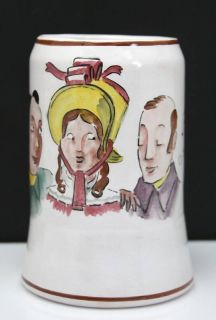 Older Pottery Musical Beverage Stein Mug Swiss Made