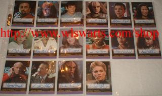 Star Trek Movies in Motion Master Set of 135 Cards RARE Majel Barret