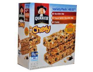 Quaker Chewy Granola Bars   Variety Pack. 100 Calories per bar 0 Trans