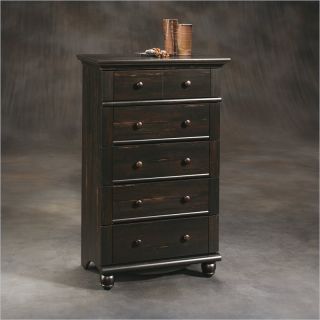 Sauder Harbor View 5 Drawer Chest in Antiqued Paint [284013]