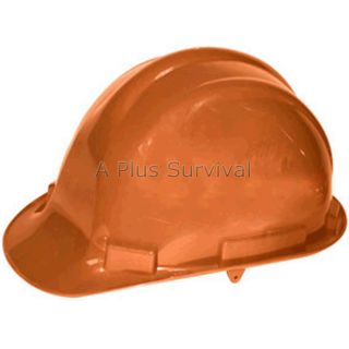 Orange Hard Hat with 4 Point Ratchet Lightweight ANSI Certified OSHA