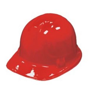 12 Red Boys Safety Construction Hard Hat Party Helmet
