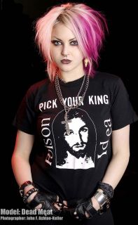 Poison Idea 2 Sided Shirt Pick Your King Punk Hardcore