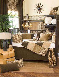 Glenna Jean Tanzania Jungle Safari Crib Bedding Set 12P