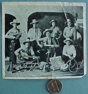 1935 Murray,Utah Bukaroos Cowboy Radio show premium photo Peruna Cold