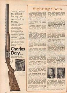 1969 CHARLES DALY AD OVER/UNDER SHOTGUN