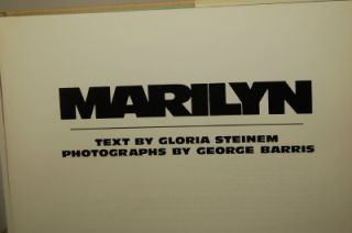 Marilyn Monroe Norma Jean Gloria Steinem 1986 Book 1st
