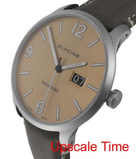 Glycine Incursore Automatic Big Date Mens Luxury Watch 3885 17 LB7