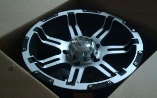 18 Granite Alloy GA11 Vrock Overdrive Black Machined Wheel 18x9 5x150