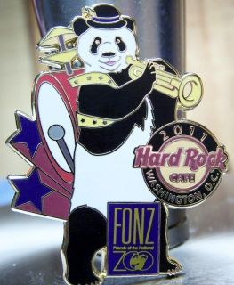 Hard Rock Cafe Washington DC Fonz Panda 2 One Panda Band Pin Brand New