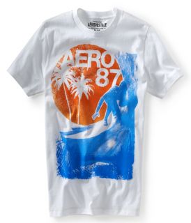 Aeropostale Mens Aero 87 Catching Waves Graphic T Shirt