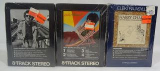 RANDY NEWMAN HARRY CHAPIN HILLY MICHAELS 8 TRACK CASSETTE TAPE LOT NEW