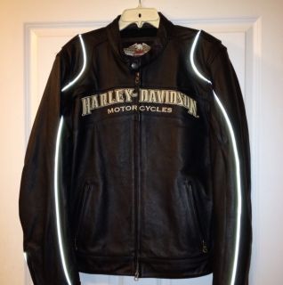 Harley Davidson Mens Size Large Leather Riding Jacket