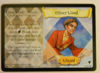 Harry Potter Trading Card Game TCG Quidditch Cup Oliver Wood 18 80