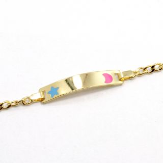 You are bidding on a beautiful Tag ID Gold Filled 18k Bracelet