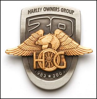  1983 2003 100th HOG 20th ANNIVERSARY GOLDEN EAGLE VEST HAT JACKET PIN