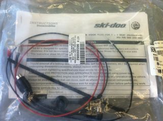 Ski Doo 860200062 Electric Visor Heated Passenger Plug Kit REV XP XR 1
