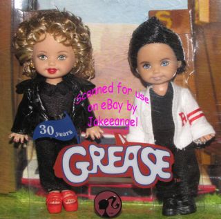 Barbie Kelly Tommy Dolls Grease 30th Anniversary Set NRFB Sandy Danny