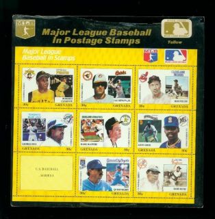 Description Up for auction is 1988 Grenada MLB Baseball Stamps .