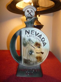 Jim Beam Harolds Club Nevada   Silver Decanter