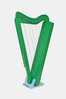 New Hand Made 26 String Green Harpsicle Irish Celtic Harp w Book DVD