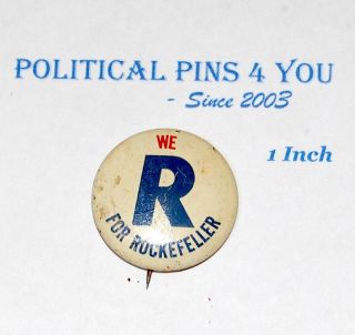 Nelson Rockefeller Pin Pinback Button Political 1968