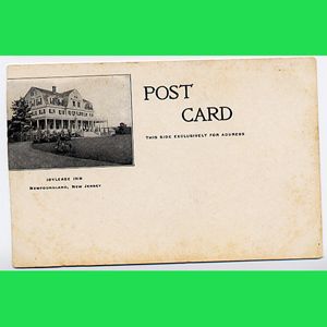 Idylease Inn Newfoundland NJ Old Postcard Green Lake New Jersey