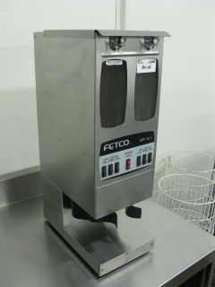 Fetco GR2 3 Coffee Grinder Dual Hopper 120 Volts