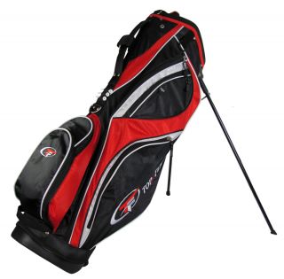 New Top Flite Golf Stand Bag Golf Bag Black Red White