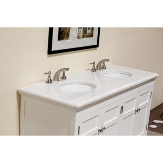 Legion Furniture 60 Woodbridge Double Sink Vanity in White   BC088