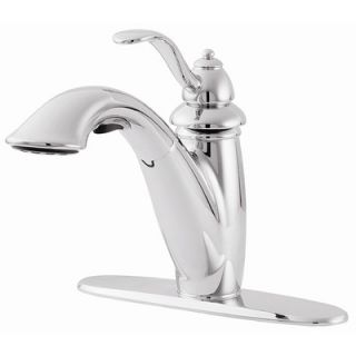 Grohe Ladylux Cafe Single Handle Single Hole Kitchen Faucet with Pull
