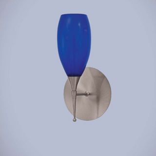 George Kovacs Wall Sconce with Oval Shaped Case Blue
