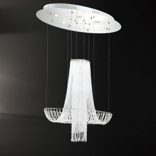 Warehouse of Tiffany 7 Light Round Crystal Chandelier