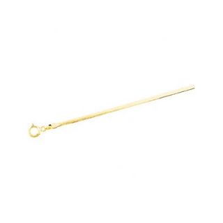 Jewelryweb 14k Gold Solid Flexible Herringbone Chain Bracelet
