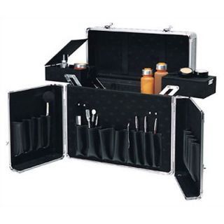 TZ Case Beauty Case with 2 Extendable Trays & Lid Brush Or Pencil