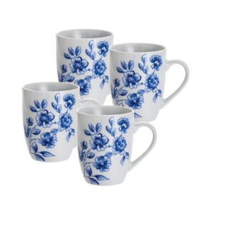 Signature Spring Prelude 4 Pack 11 Ounce Mugs Set