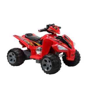 Happy Rider 12 Volt Battery Quad Ride on Motorcycle   JS007 12V Red