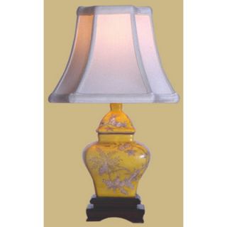Oriental Furniture 14 Porcelain Square Jar Lamp   LMP LPBHGS087C