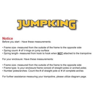 Jumpking 15 Trampoline Frame Pad 13 Wide   PAD15 13   X