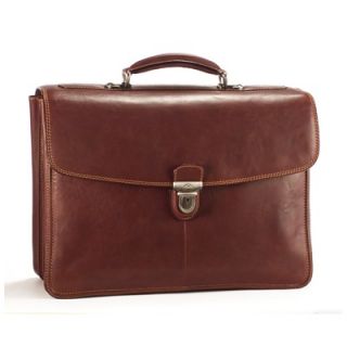  Green Collection Bella Russo 17 Laptop Triple Compartment Briefcase