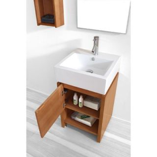 Virtu Curtice Single 20 Bathroom Vanity Set in Chestnut   ES 2020