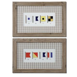 Signal Flags by Grace Feyock Wall Art   19 x 30 (Set of 2)