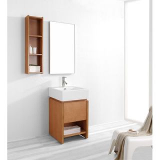 Virtu Curtice Single 20 Bathroom Vanity Set in Chestnut   ES 2020