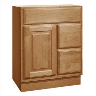 Salerno Series 24 x 18 Maple Bathroom Vanity with Right Side Drawers