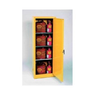 23 X 65 X 18 Yellow 24 Gallon Safety Storage Cabinet With 2 Self