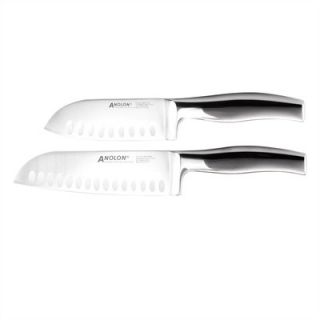Anolon FREE Advanced Stainless Steel Cutlery 2 Piece Santoku Knife Set