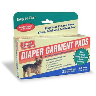 Simple Solution Dog Diaper Garment Pads (22 Count)