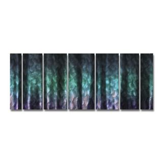  by Ash Carl Metal Wall Art in Black and Green  23.5 x 60   SWS00104