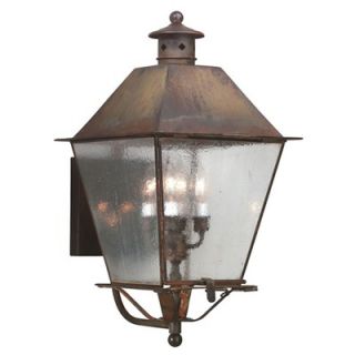 Troy Lighting Montgomery 23.5 x 12.25 Wall Lantern with Metal Top
